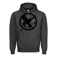 Charcoal Heather hunger games spiral movie Zipper Hoodie - minhPixels