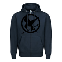 Navy hunger games spiral movie Zipper Hoodie - minhPixels