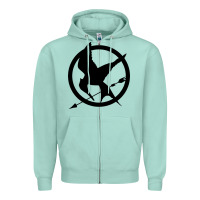 Seafoam hunger games spiral movie Zipper Hoodie - minhPixels