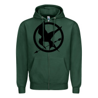Sports Green hunger games spiral movie Zipper Hoodie - minhPixels
