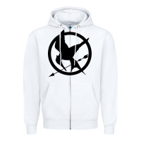 White hunger games spiral movie Zipper Hoodie - minhPixels