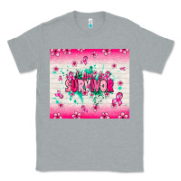 Heather Grey I am a survivor Classic Tee - NancyCooperArtShop