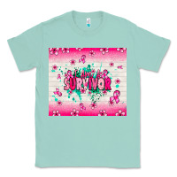 Seafoam I am a survivor Classic Tee - NancyCooperArtShop