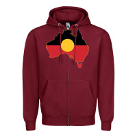 Burgundy my family always will be Zipper Hoodie - minhPixels