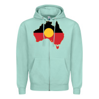 Seafoam my family always will be Zipper Hoodie - minhPixels