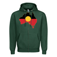 Sports Green my family always will be Zipper Hoodie - minhPixels