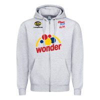 Heather Grey ricky bobby talladega nights pit crew Zipper Hoodie - minhPixels
