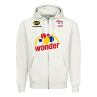 Oatmeal Heather ricky bobby talladega nights pit crew Zipper Hoodie - minhPixels