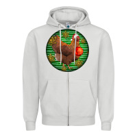 Dove Grey new hampshire red chicken christmas Zipper Hoodie - LillyAllenDesigns