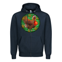Navy new hampshire red chicken christmas Zipper Hoodie - LillyAllenDesigns