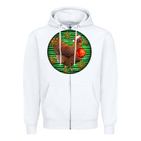 White new hampshire red chicken christmas Zipper Hoodie - LillyAllenDesigns