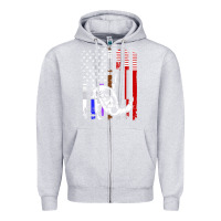 Heather Grey b.ra.zi.li.an j.i.u jit.su stars & stripes rank b.j flag shirt Zipper Hoodie - minhPixels