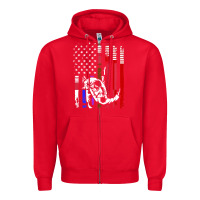 Red b.ra.zi.li.an j.i.u jit.su stars & stripes rank b.j flag shirt Zipper Hoodie - minhPixels