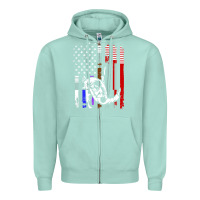 Seafoam b.ra.zi.li.an j.i.u jit.su stars & stripes rank b.j flag shirt Zipper Hoodie - minhPixels