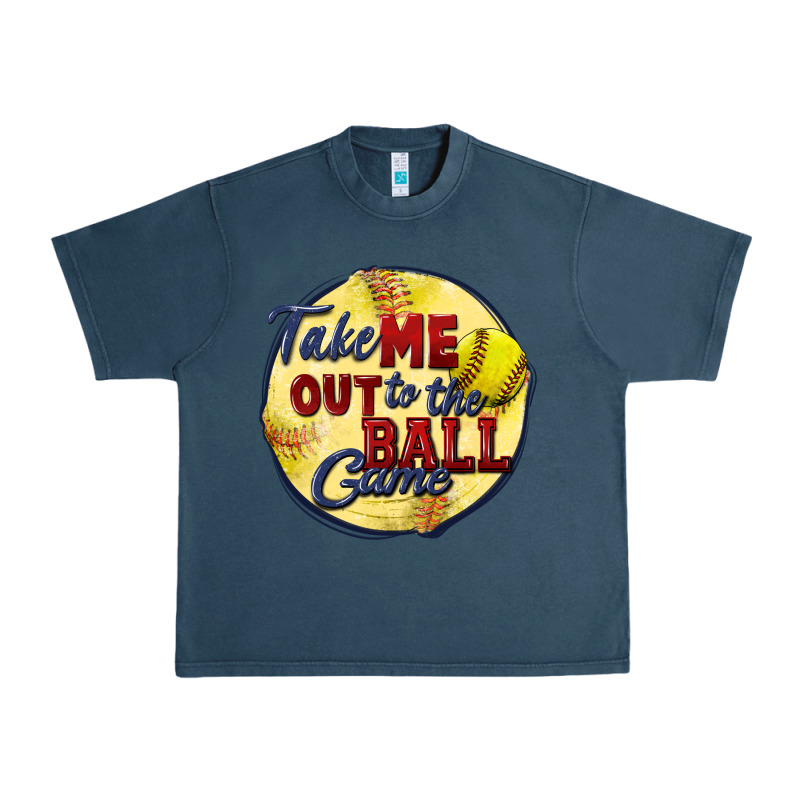Take Me Out To The Ball Game Softball Urban Heavy Tee by CowGirlArtShop | Teevron