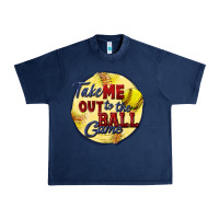 Navy take me out to the ball game softball Urban Heavy Tee - CowGirlArtShop