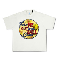 Pistachio take me out to the ball game softball Urban Heavy Tee - CowGirlArtShop