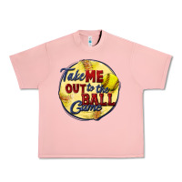 Salmon take me out to the ball game softball Urban Heavy Tee - CowGirlArtShop