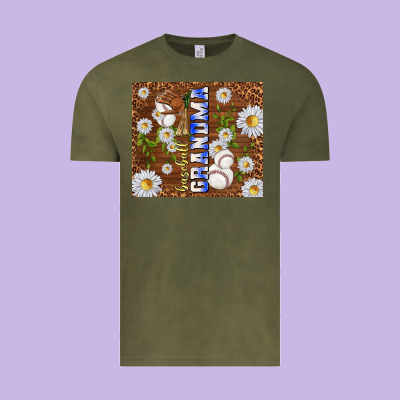Baseball Grandma Vintage Tee Designed By Tumblerdesignbyshophia