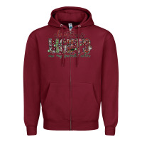Burgundy Dreaming Wine Christmas Zipper Hoodie - SublimationCraftShop