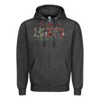 Charcoal Heather Dreaming Wine Christmas Zipper Hoodie - SublimationCraftShop