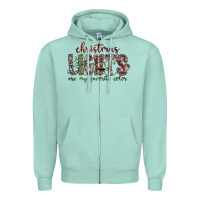 Seafoam Dreaming Wine Christmas Zipper Hoodie - SublimationCraftShop
