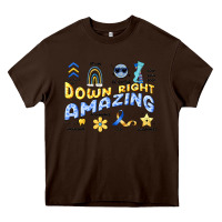 Chocolate Brown down right amazing Heavy Core Tee - Artiststas