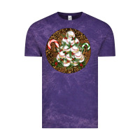 Cloud Purple Merry Christmas Baseball Vintage Tee - RanaPortraitStore