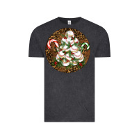 Vintage Black Merry Christmas Baseball Vintage Tee - RanaPortraitStore