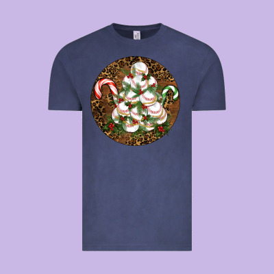 Merry Christmas Baseball Vintage Tee Designed By Ranaportraitstore