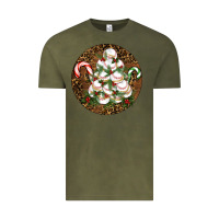 Vintage Olive Merry Christmas Baseball Vintage Tee - RanaPortraitStore