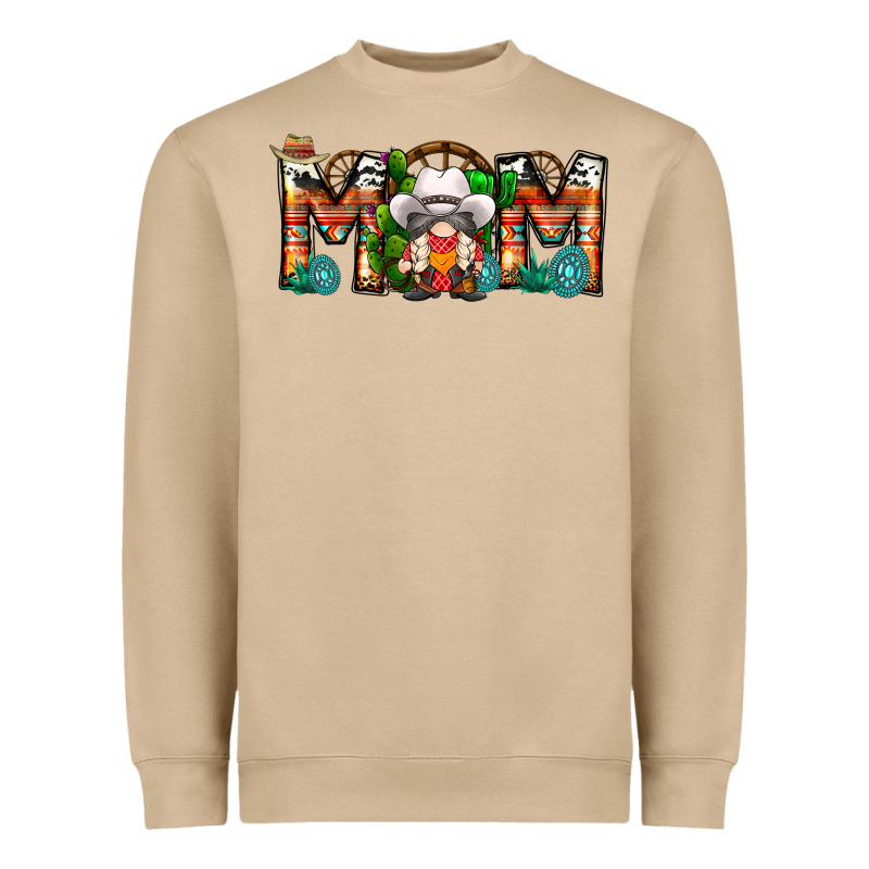 Mom Cowboy Gnome Heavyweight Sweatshirt by CowhideDigitalArt | Teevron