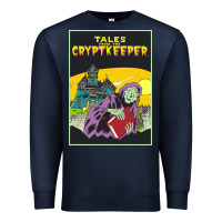 Navy Tales From The Cryptkeeper-Figzk Premium Sweatshirt - minhPixels