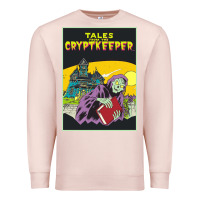 Pale Pink Tales From The Cryptkeeper-Figzk Premium Sweatshirt - minhPixels
