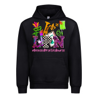 Black mardi gras lpn licensed practical nurse Urban Hoodie - AdoDesignShop