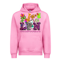 Fuchsia Pink mardi gras lpn licensed practical nurse Urban Hoodie - AdoDesignShop