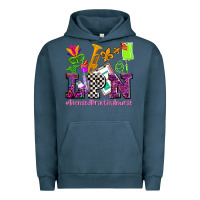 Pigment Midnight Navy mardi gras lpn licensed practical nurse Urban Hoodie - AdoDesignShop