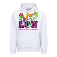 White mardi gras lpn licensed practical nurse Urban Hoodie - AdoDesignShop
