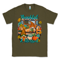 Army Green Thankful Blessed Classic Tee - texasbilliewilder