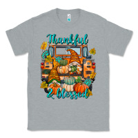 Heather Grey Thankful Blessed Classic Tee - texasbilliewilder