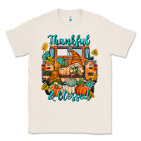 Natural Thankful Blessed Classic Tee - texasbilliewilder