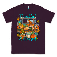 Plum Thankful Blessed Classic Tee - texasbilliewilder