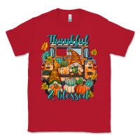 Red Thankful Blessed Classic Tee - texasbilliewilder