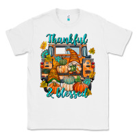 White Thankful Blessed Classic Tee - texasbilliewilder