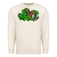 Sandshell st patricks day western hearts Premium Sweatshirt - Artiststas