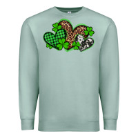 Seafoam st patricks day western hearts Premium Sweatshirt - Artiststas
