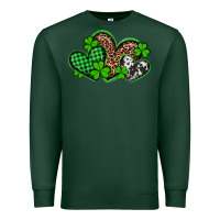 Sports Green st patricks day western hearts Premium Sweatshirt - Artiststas