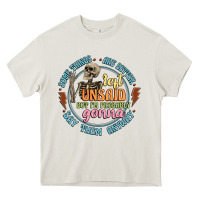 Cream some things are better left unsaid Heavy Core Tee - Artiststas
