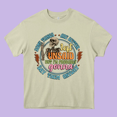 Some Things Are Better Left Unsaid Heavy Core Tee Designed By Artiststas