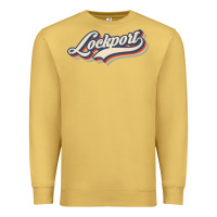 Antique Gold I Love Lockport City Usa Retro Vintage Premium Sweatshirt - minhPixels
